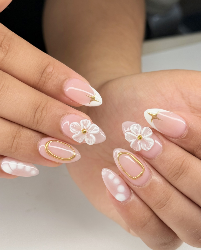 Beautiful nail art design example 1 - professional manicure work