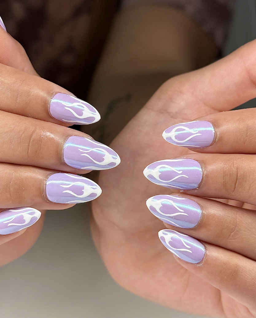 Elegant nail design example 2 - gel nail enhancement